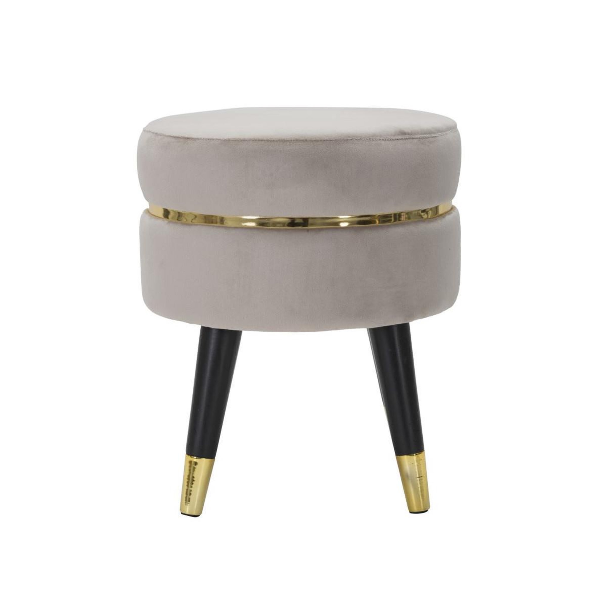 Voir la diapositive 2 : Paris Prix Tabouret design  paris  40cm gris & or