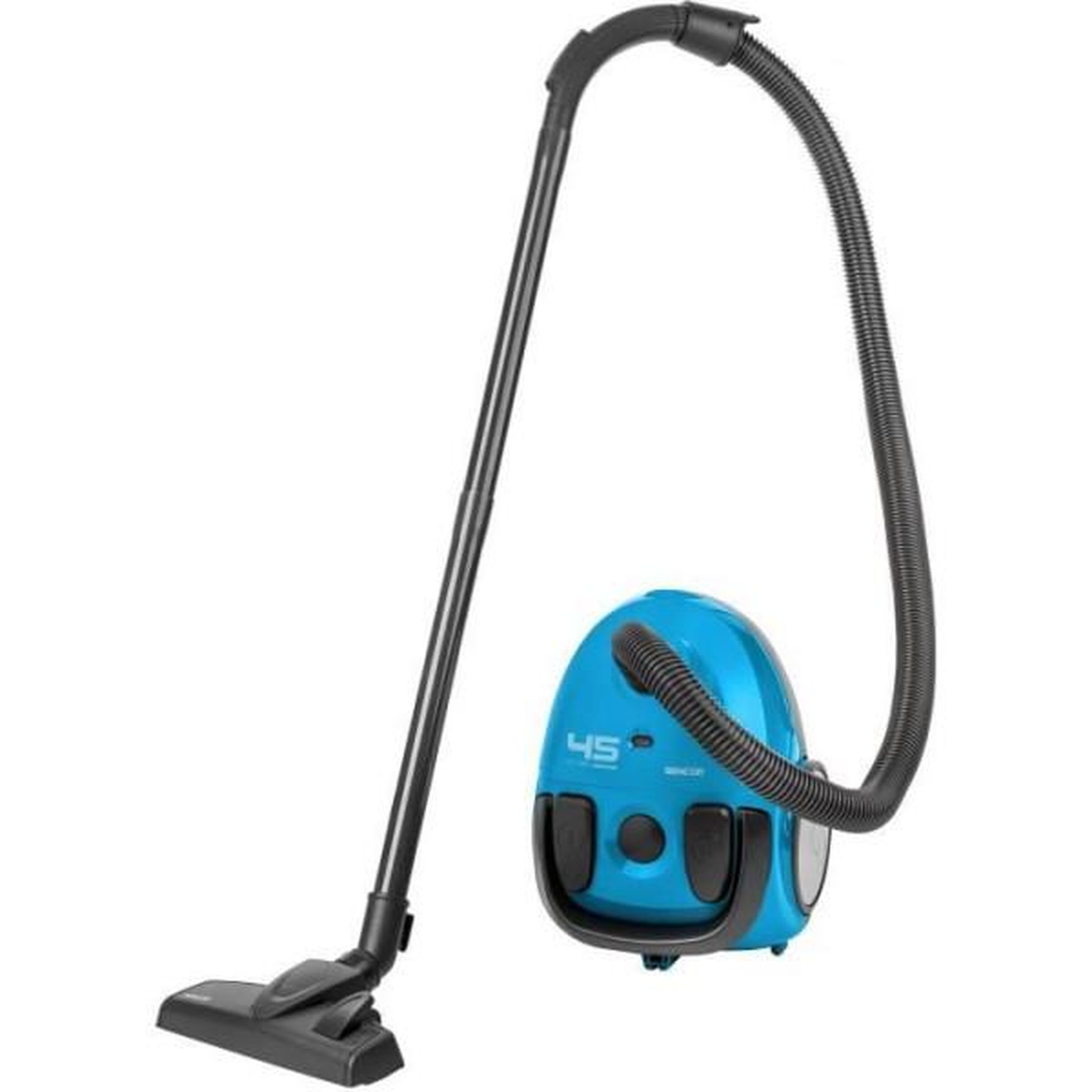 Voir la diapositive 6 : MARKET24 Aspirateur Robot  traîneau avec sac - SENCOR - SVC 45BL-EUE3 - Moteur ECO 850 W - 79 dBA - 1,5 L - Bleu