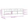 Voir la diapositive 6 : VIDAXL Meuble TV noir 150x30x44,5 cm bois d'ingenierie