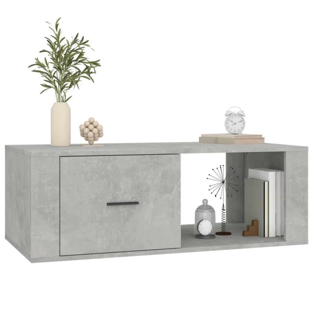 VIDAXL Table basse Gris beton 100x50,5x35 cm Bois d'ingenierie