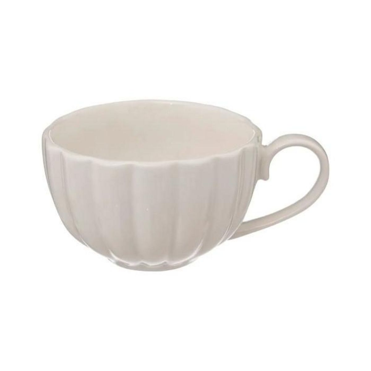 SECRET DE GOURMET Lot de 6 Tasses & Sous-Tasses  Romy  9cm Blanc