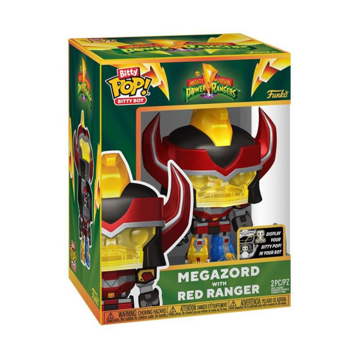 Funko Figurine Funko Bitty Bots Power rangers Megazord avec ranger rouge