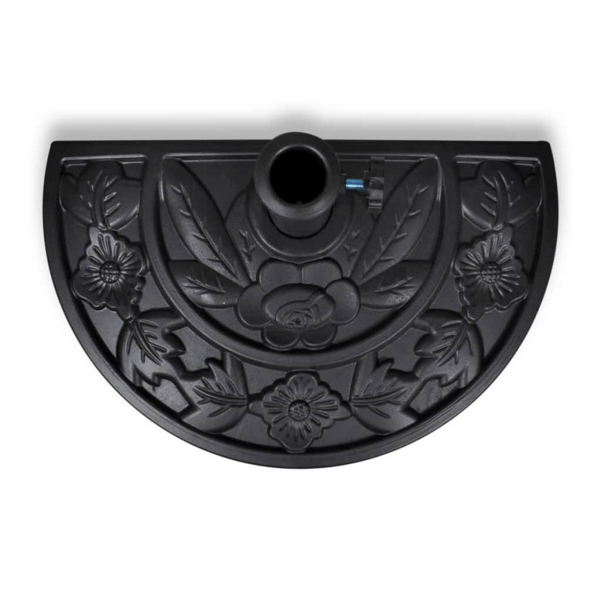 VIDAXL Socle de parasol demi-rond Resine