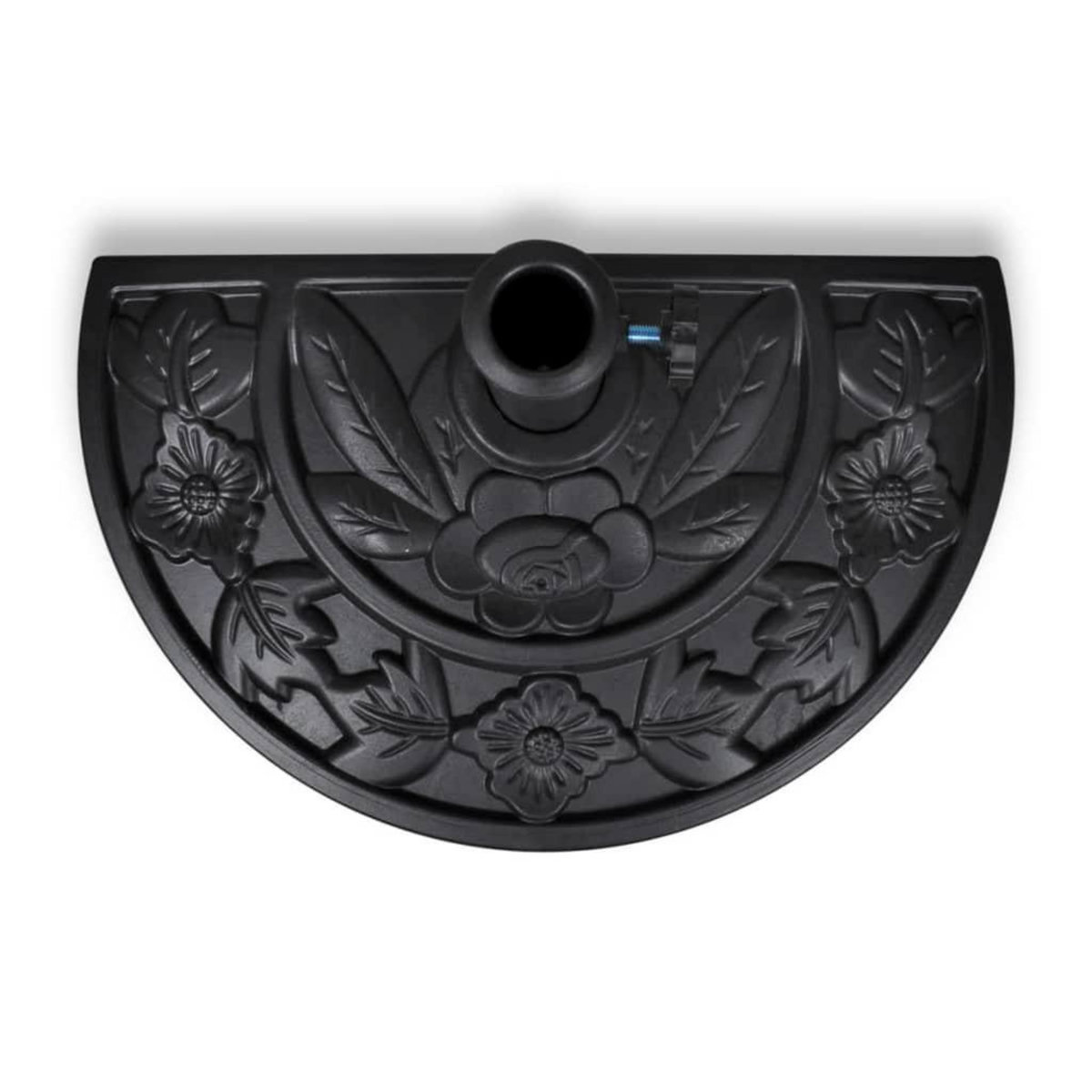 VIDAXL Socle de parasol demi-rond Resine