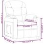 Voir la diapositive 6 : VIDAXL Fauteuil electrique de massage Gris clair Tissu