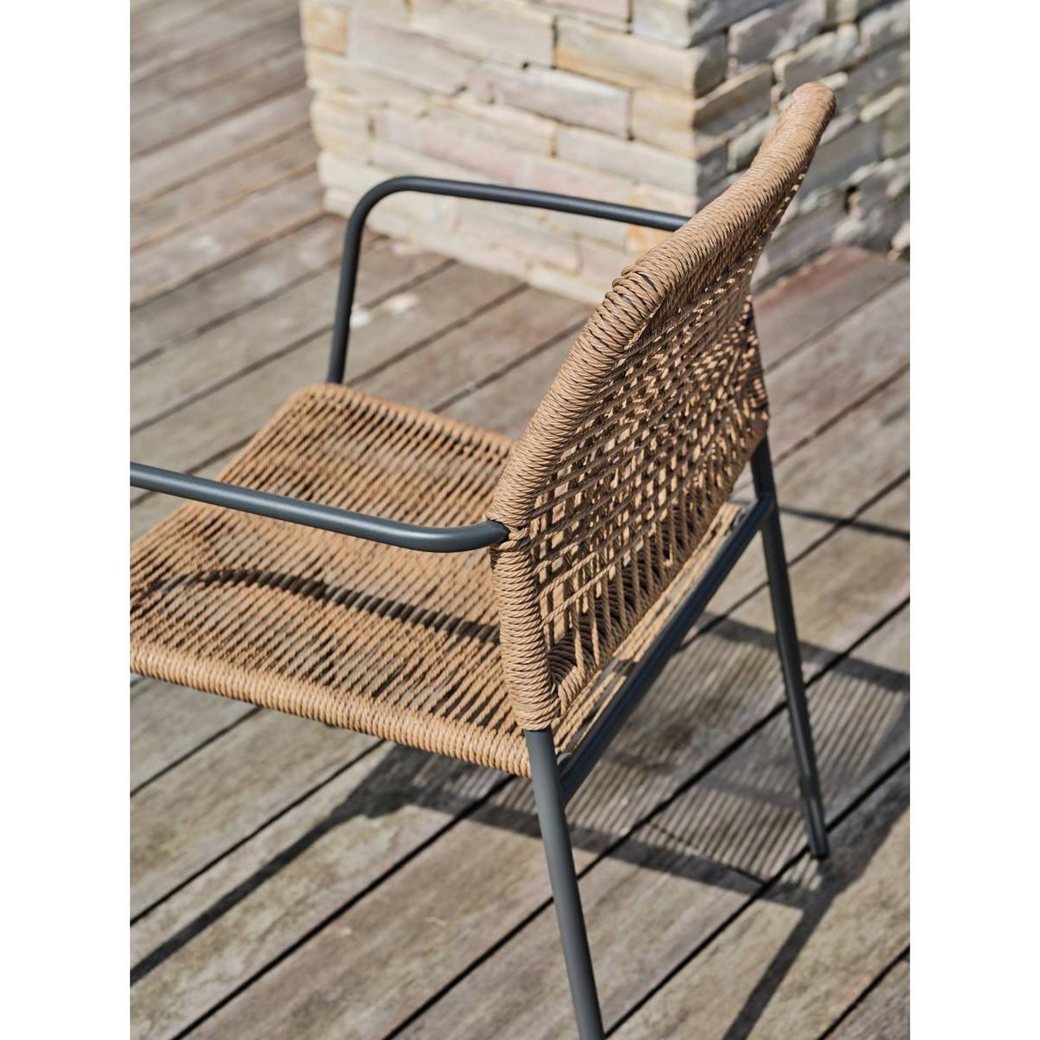 Voir la diapositive 5 : Paris Prix Fauteuil de jardin  marceau  78cm naturel