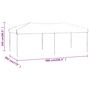 Voir la diapositive 6 : VIDAXL Tente de reception pliable Anthracite 3x6 m