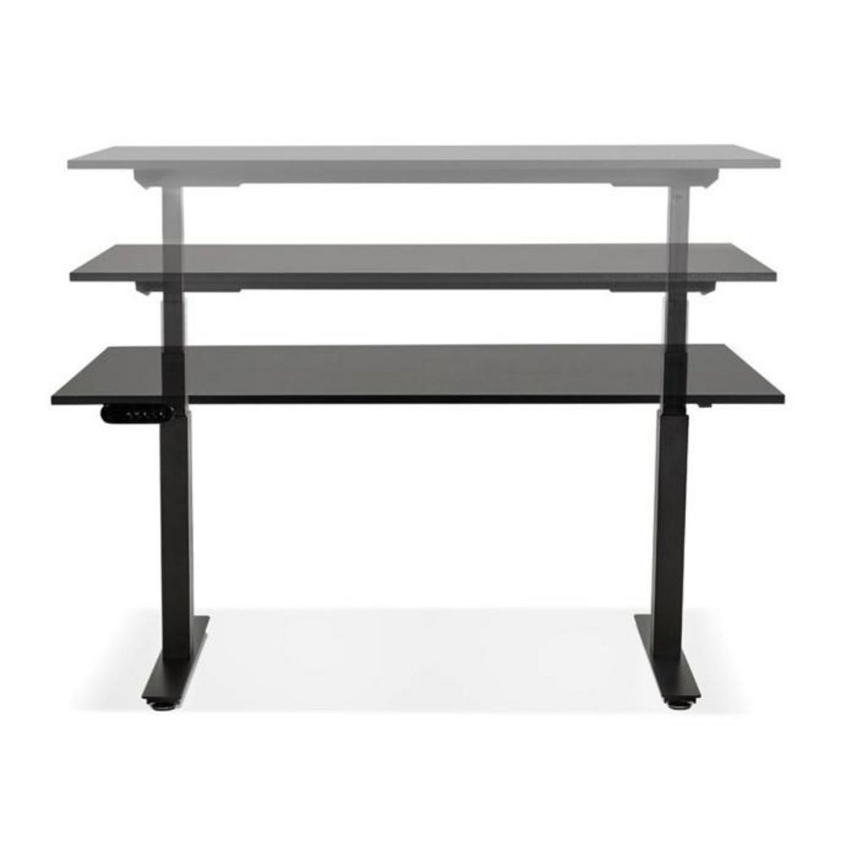 Paris Prix Bureau Design Réglable  Électrique  140cm Noir