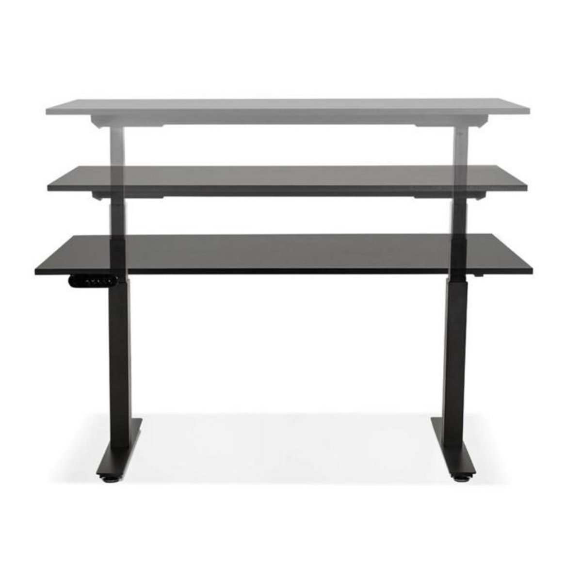 Paris Prix Bureau Design Réglable  Électrique  140cm Noir