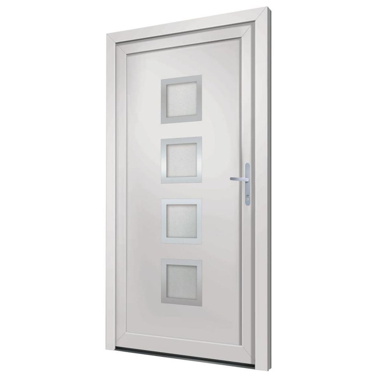 VIDAXL Porte d'entree Blanc 108x208 cm PVC
