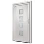 Voir la diapositive 4 : VIDAXL Porte d'entree Blanc 108x208 cm PVC