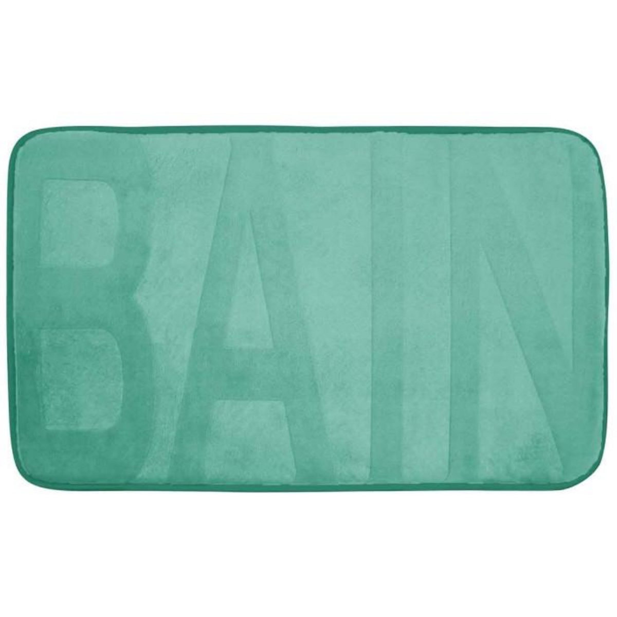 Paris Prix Tapis de Bain Microfibre  Relief  45x75cm Tilleul