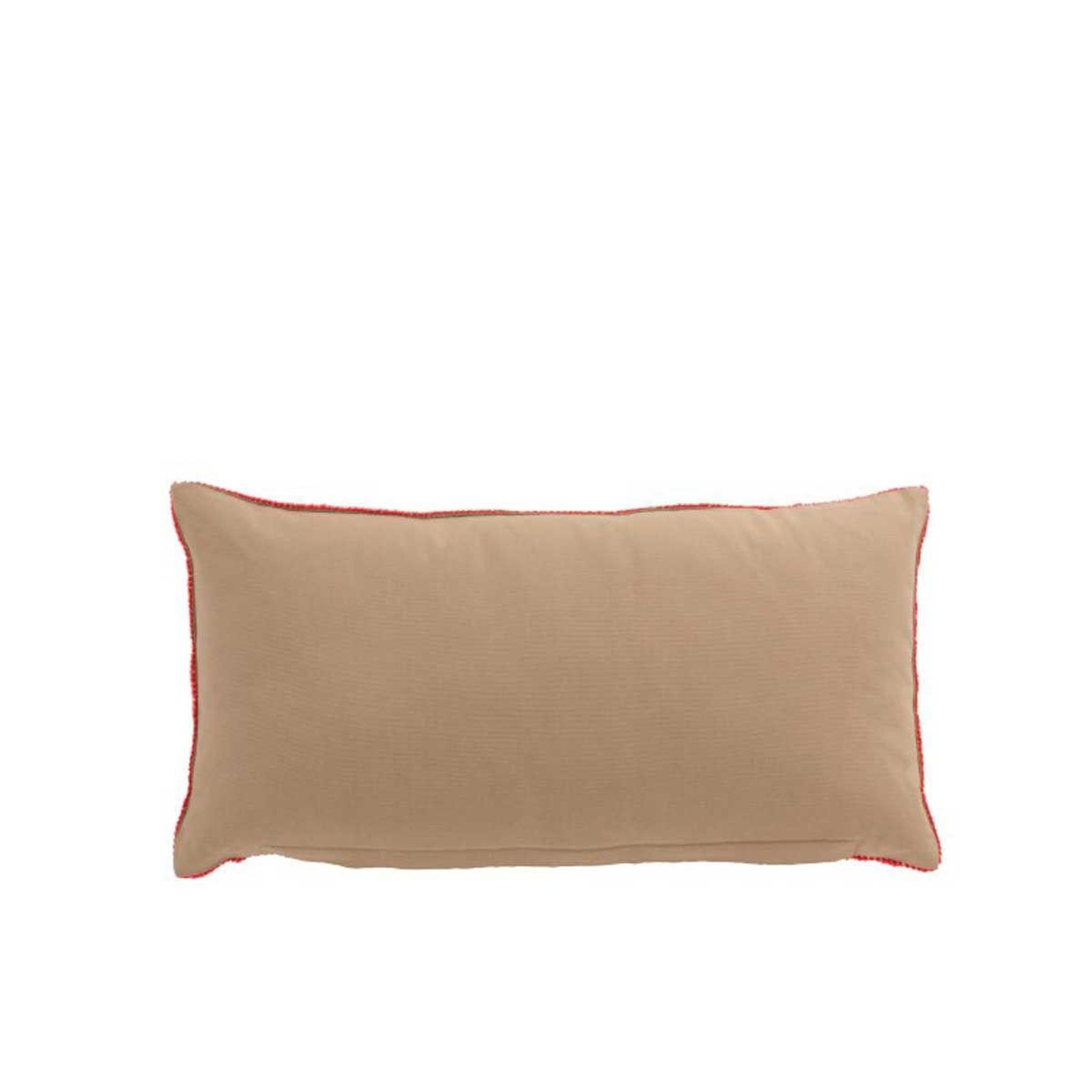 Voir la diapositive 2 : J-LINE Coussin déco  3 miroirs  30x60cm naturel