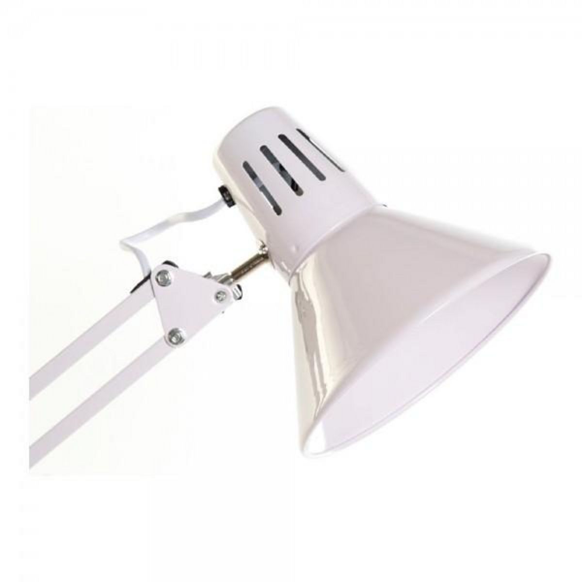 MARKET24 Lampe de bureau DKD Home Decor Blanc Métal (22 x 39 x 69 cm)