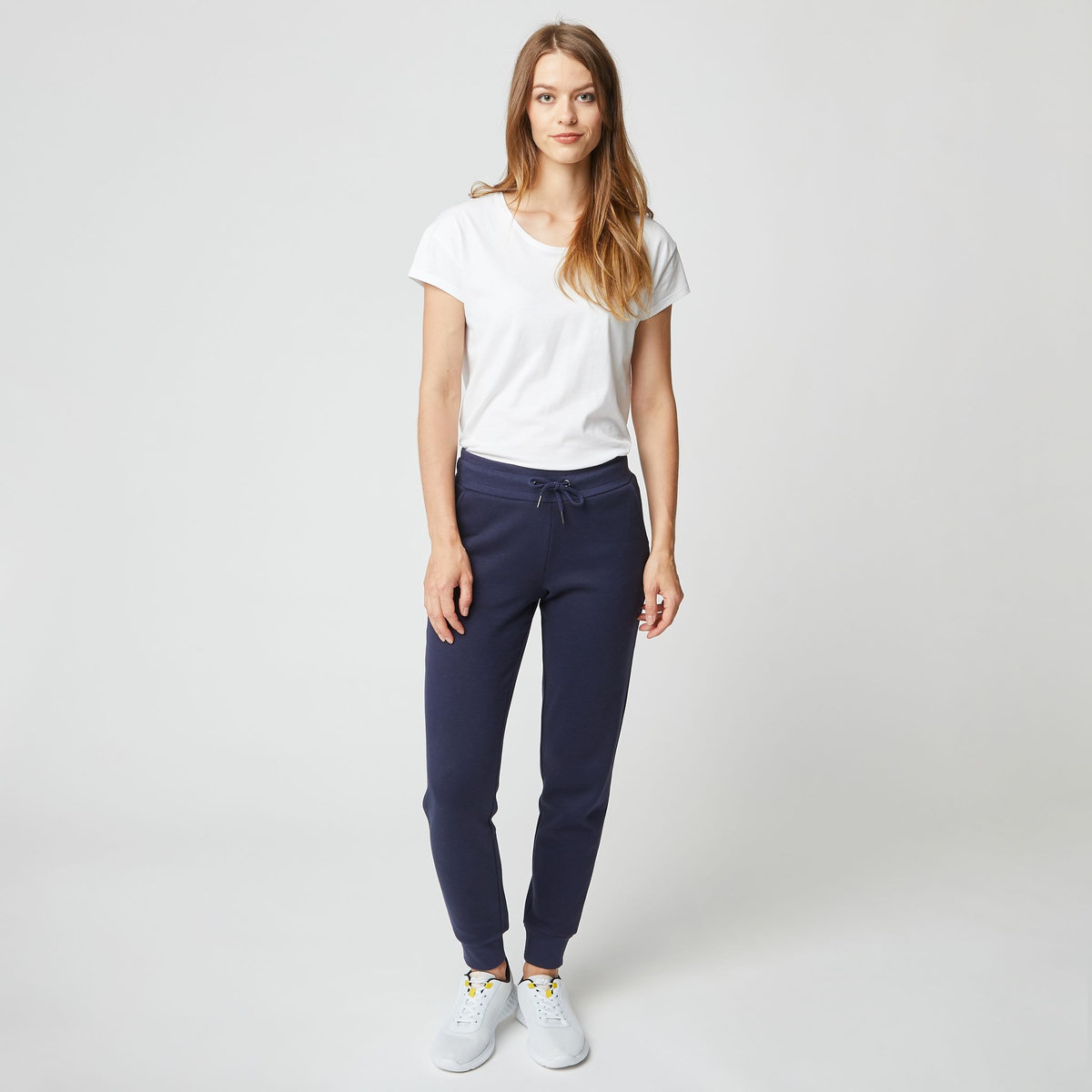 INEXTENSO Pantalon molleton bleu marine femme