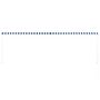 Voir la diapositive 4 : VIDAXL Auvent retractable 400x150 cm Bleu et blanc