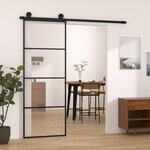 VIDAXL Porte coulissante avec kit de quincaillerie 76x205 cm Verre ESG