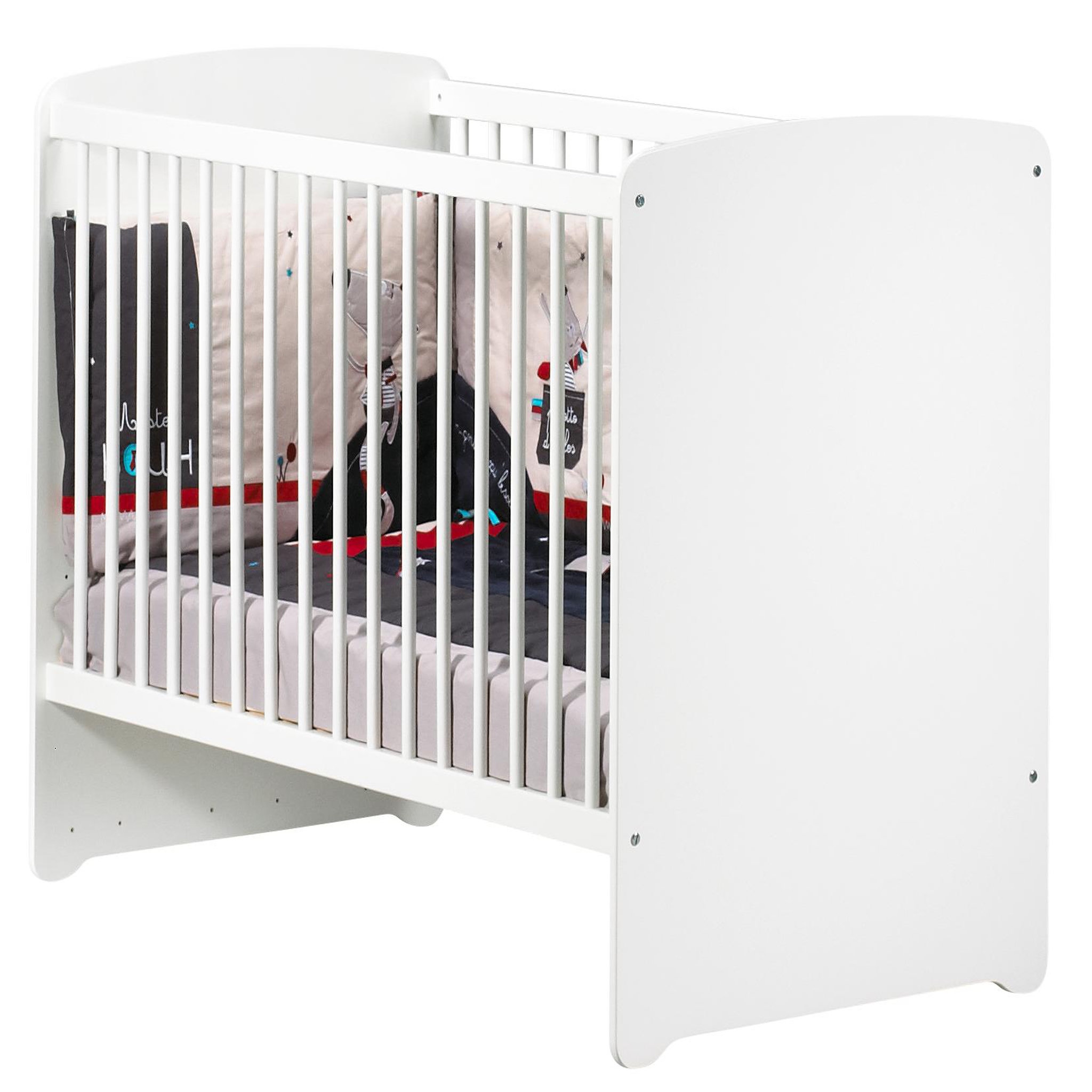 Voir la diapositive 3 : BABY PRICE Lit bébé 60x120 cm NEW BASIC