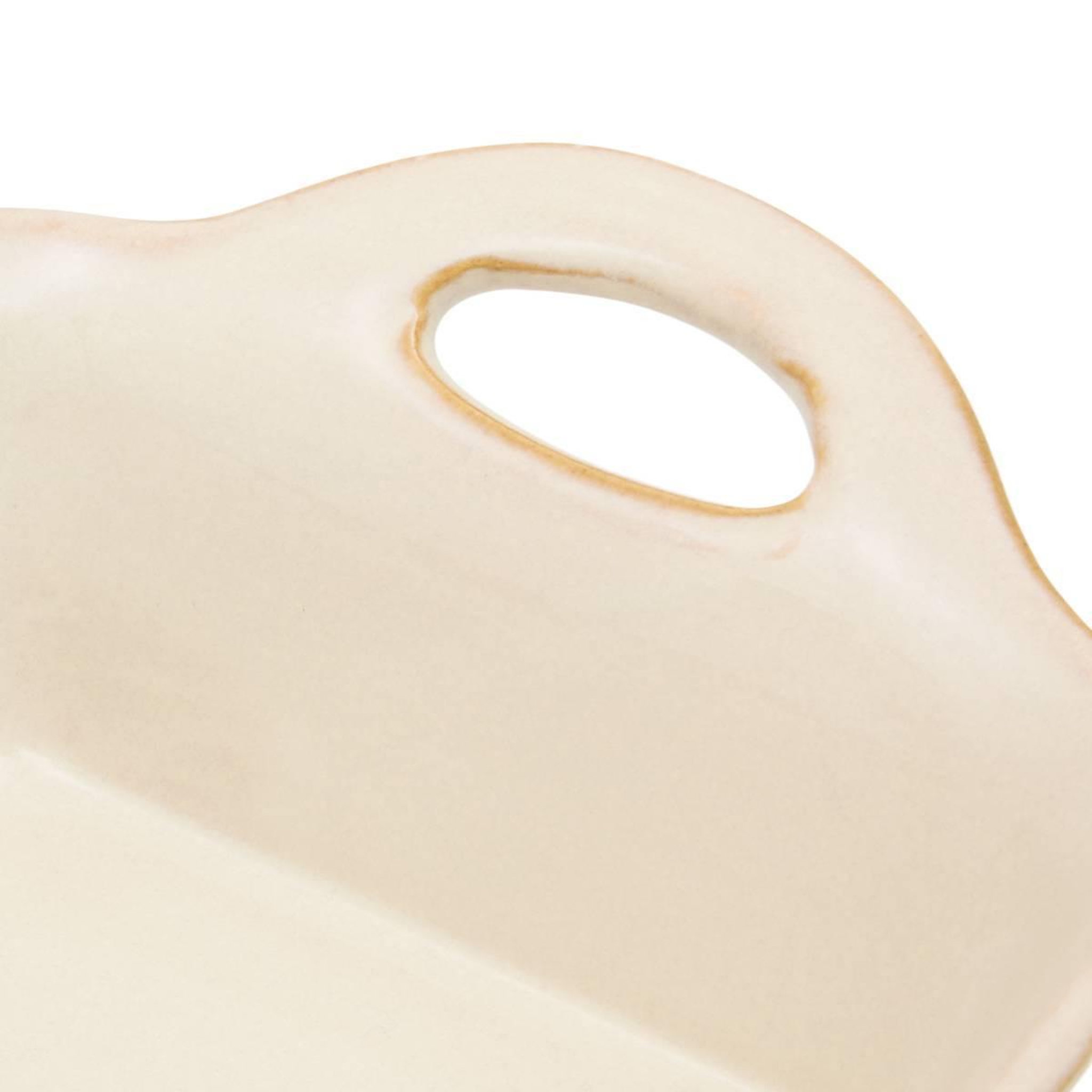Voir la diapositive 2 : SECRET DE GOURMET Plat à Four Carré en Grès  Terre Inconnue  16cm Beige