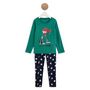 Voir la diapositive 1 : IN EXTENSO Ensemble pyjama polaire lutin de noël garçon