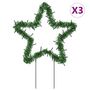 Voir la diapositive 2 : VIDAXL Décoration lumineuse étoile de Noël piquets 3 pcs 50 LED 29 cm
