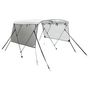 Voir la diapositive 2 : VIDAXL Toit bimini a 3 arceaux parois en maille 183x(137-152)x137 cm