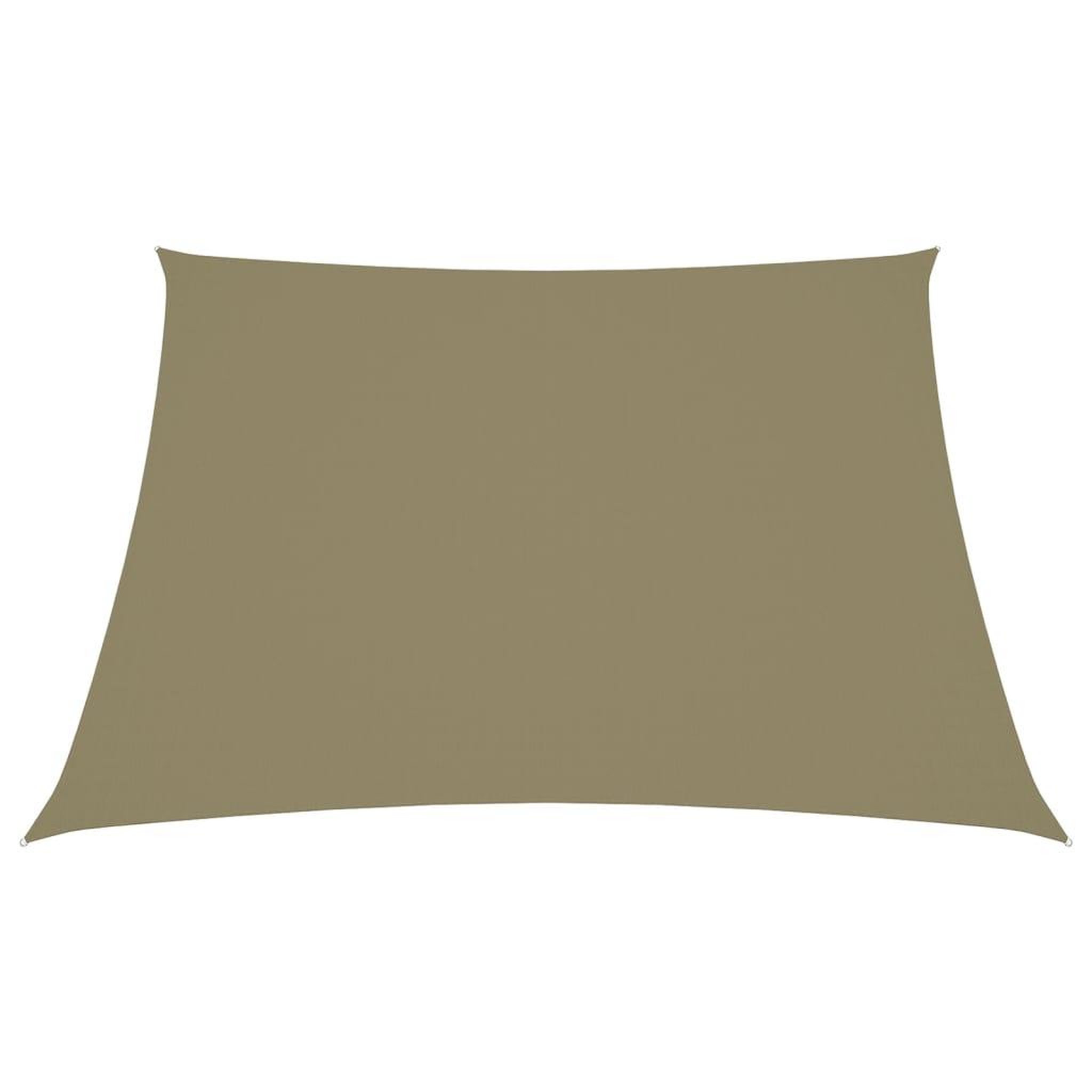 Voir la diapositive 2 : VIDAXL Voile de parasol Tissu Oxford trapeze 3/5x4 m Beige