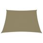 Voir la diapositive 2 : VIDAXL Voile de parasol Tissu Oxford trapeze 3/5x4 m Beige