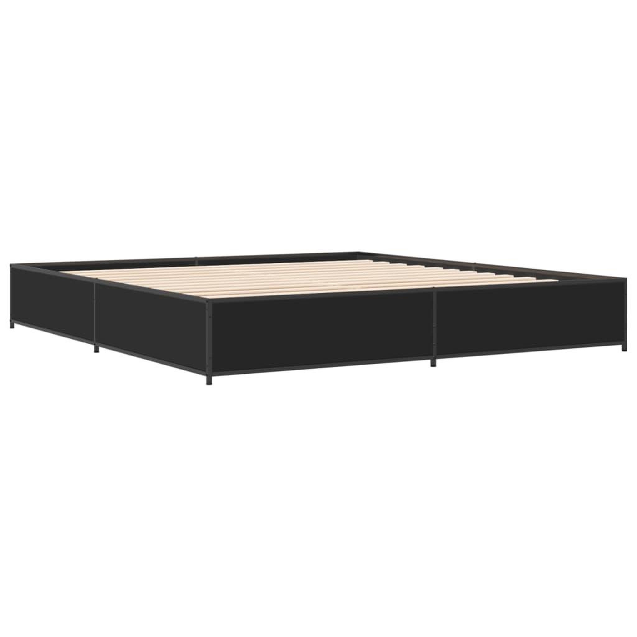 Voir la diapositive 3 : VIDAXL Cadre de lit sans matelas noir 160x200 cm
