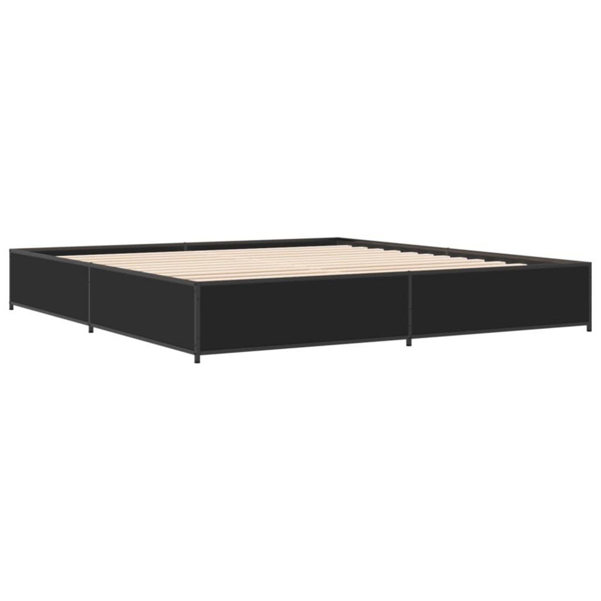 VIDAXL Cadre de lit sans matelas noir 160x200 cm