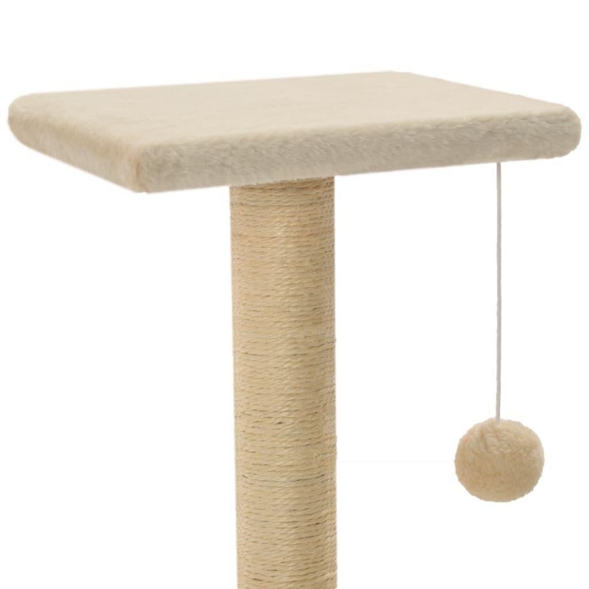 VIDAXL Arbre a chat avec griffoirs en sisal 65 cm Beige