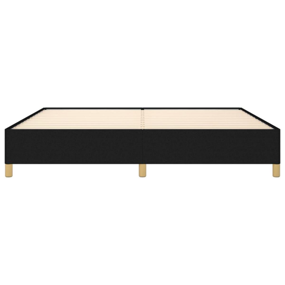VIDAXL Cadre de lit sans matelas noir 200x200 cm tissu