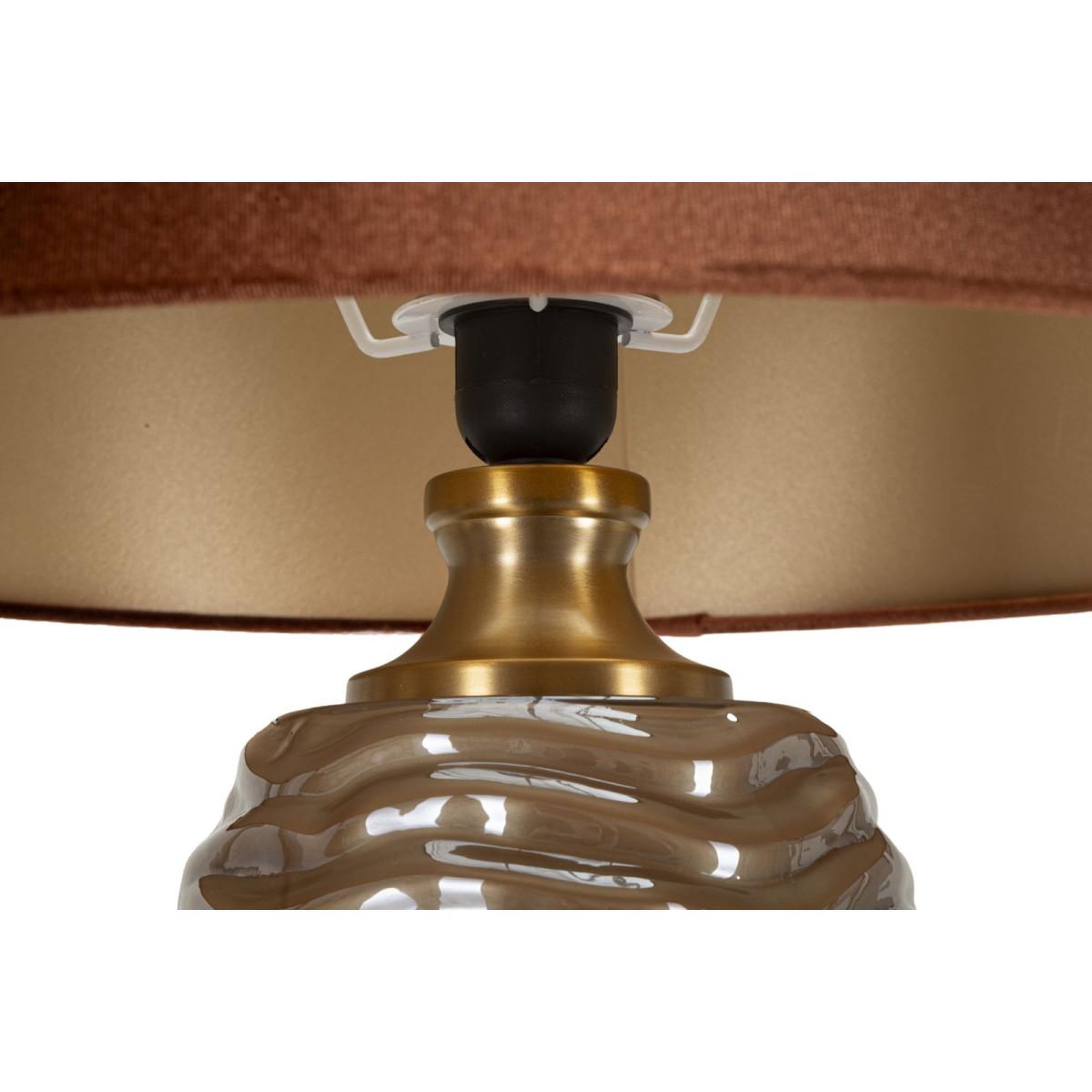 Voir la diapositive 3 : Paris Prix Lampe à poser design  prague  79cm marron