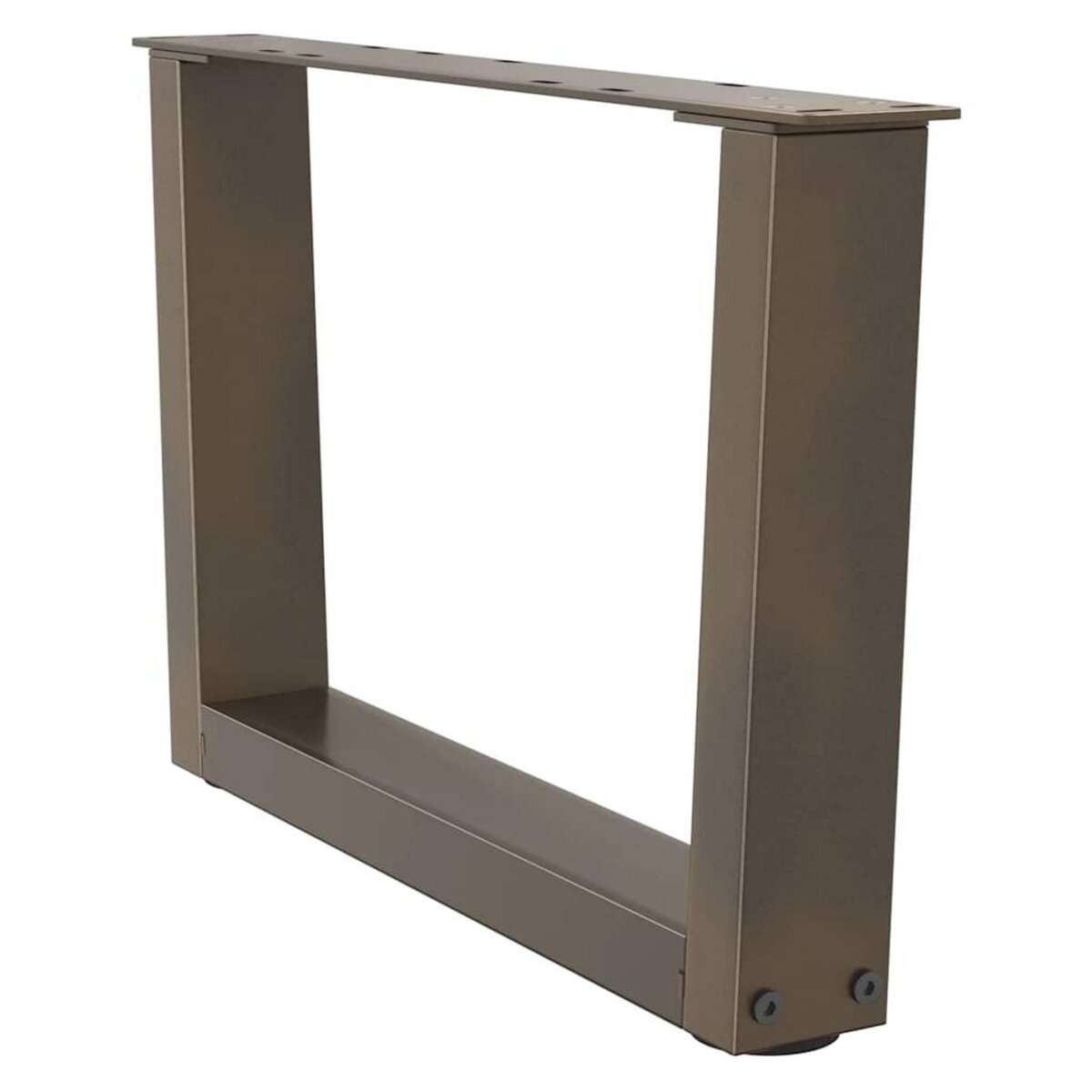 VIDAXL Pieds de table a manger forme V 2 pcs acier naturel acier