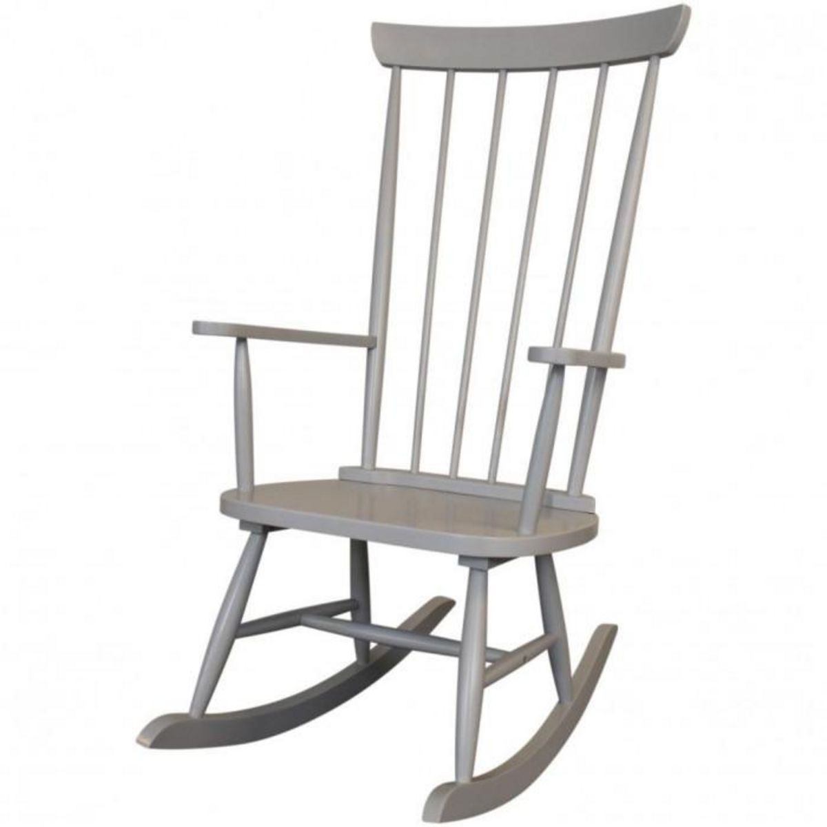 Paris Prix Fauteuil à Bascule en Bois  Rocky  124cm Gris