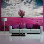 Paris Prix Papier Peint  Prairie Couleur Fuschia. Coloris disponibles : Multicolore