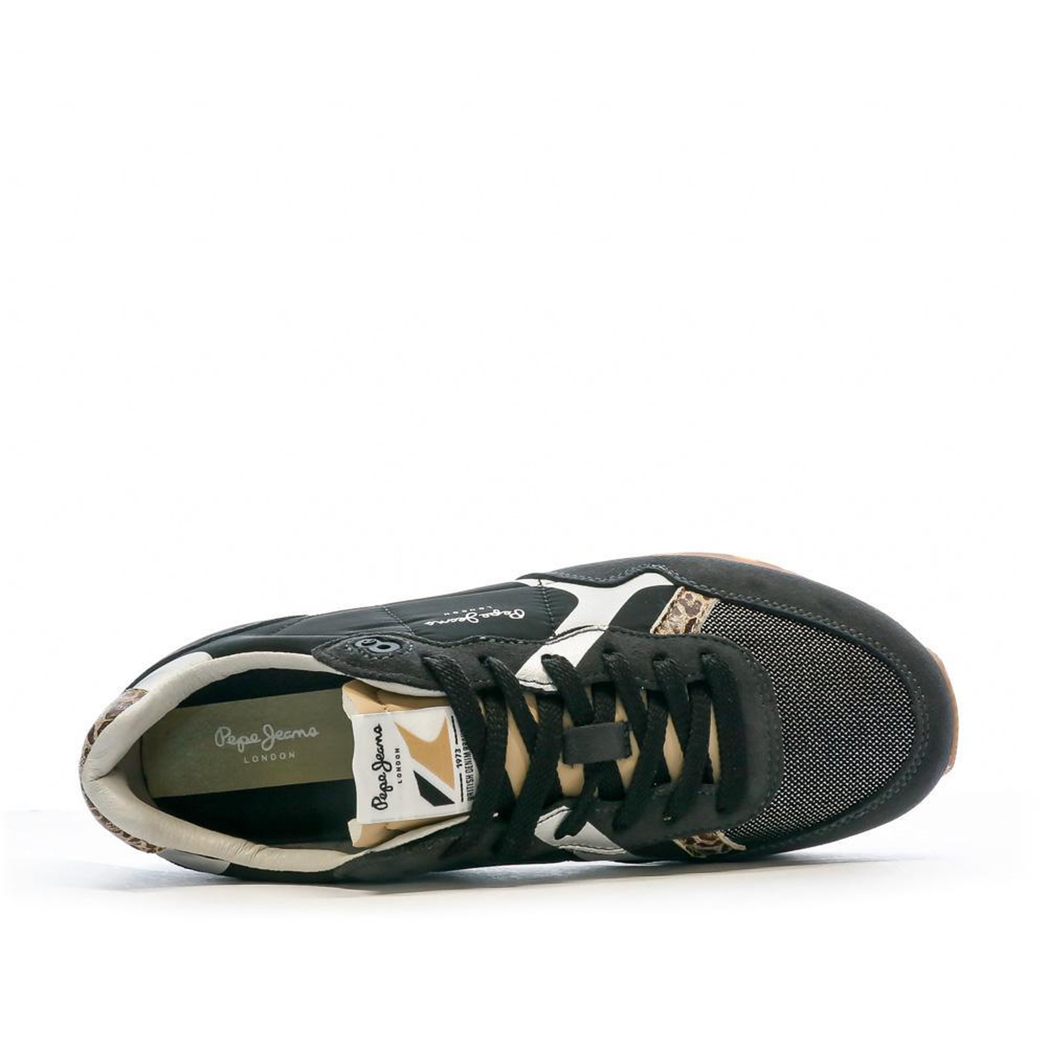 Voir la diapositive 4 : Pepe Jeans Baskets  Femme Pepe jeans Brit Print Night