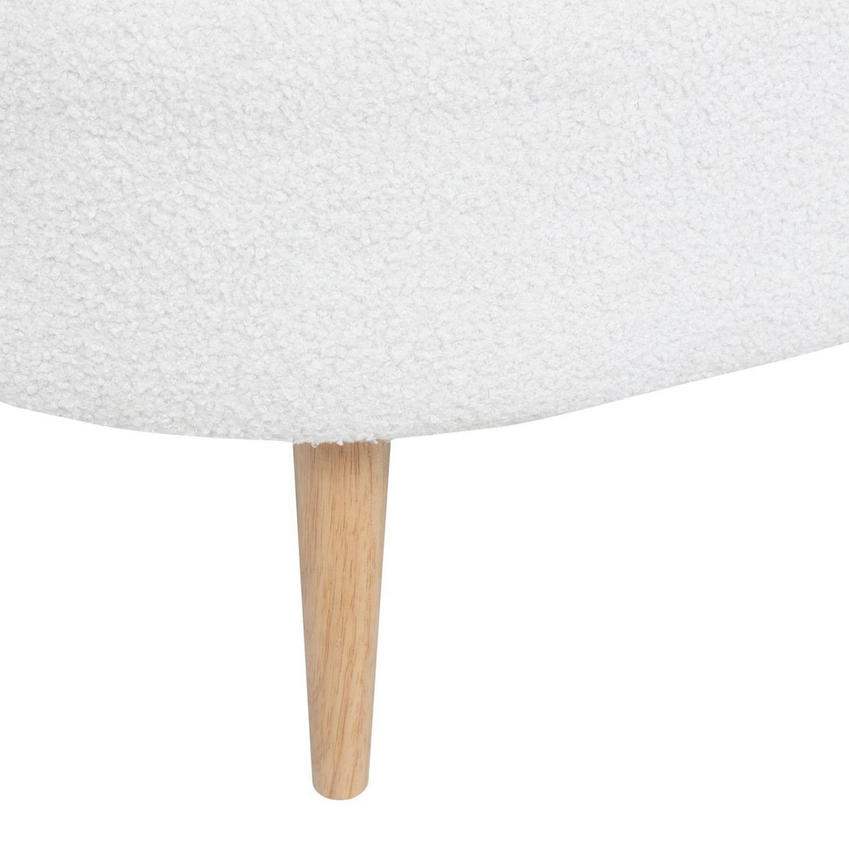 ATMOSPHERA Banquette en bouclette INSI - 2 Places - Blanc