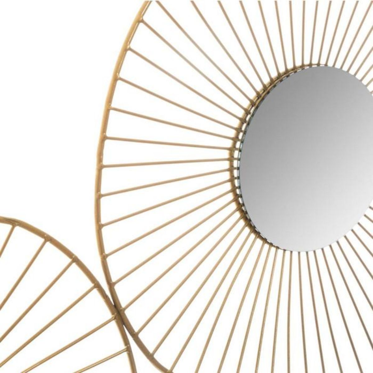 Paris Prix Décoration Murale 5 Miroirs  Flower  78cm Or