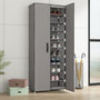 Voir la diapositive 1 : VIDAXL Armoire a chaussures Gris 60x30x166 cm Tissu