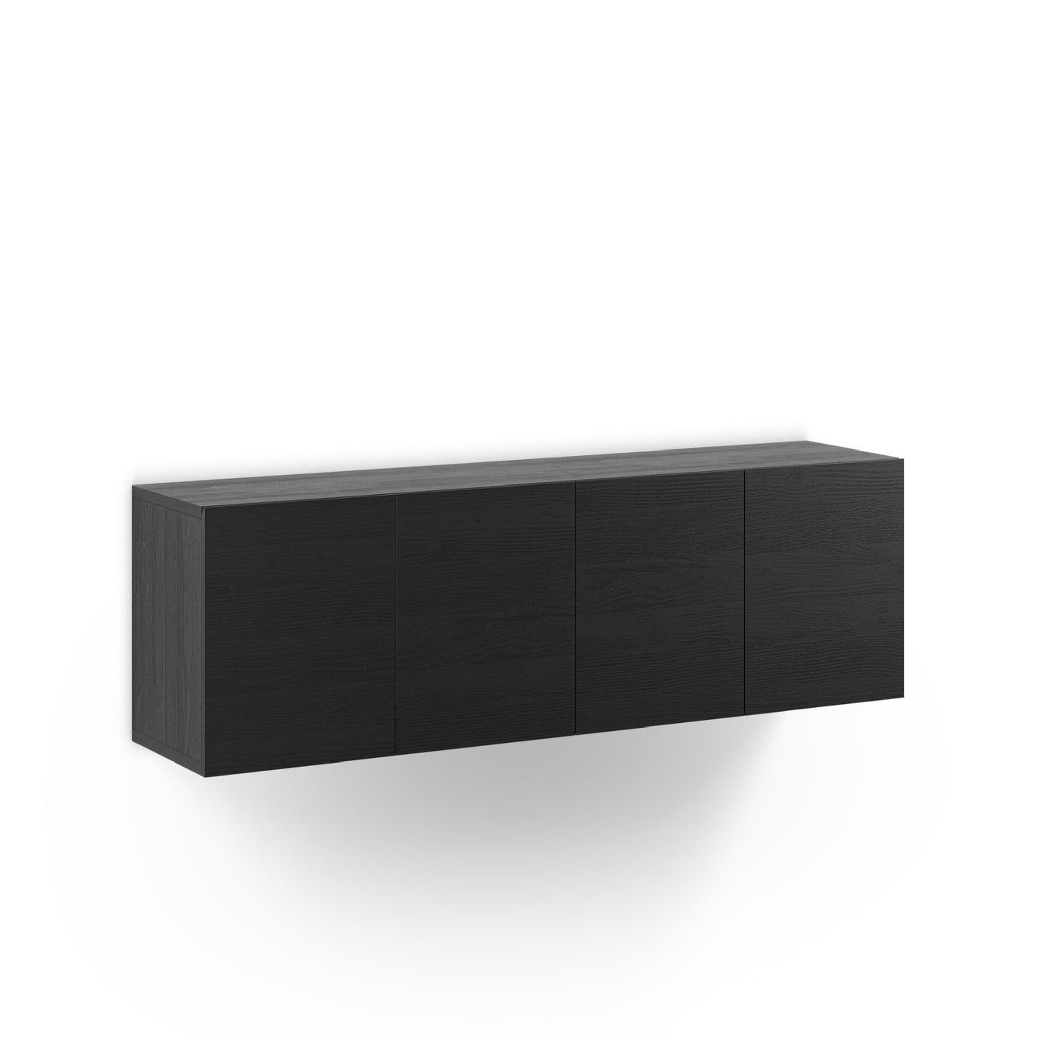 CASANOVA PARIS Naori - meuble tv 180cm en mélamine. Coloris disponibles : Marron, Noir