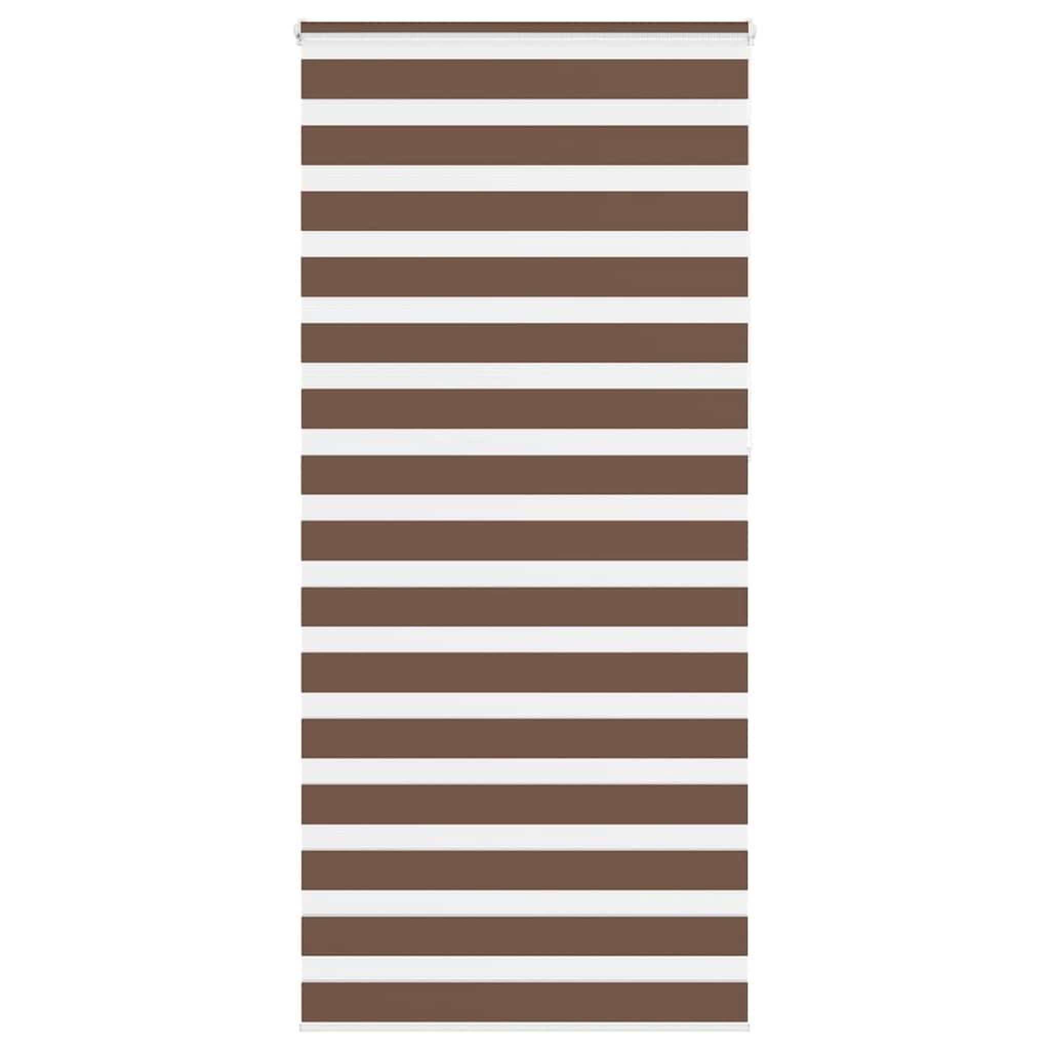 VIDAXL Store zebre marron 95x230 cm largeur du tissu 90,9 cm polyester