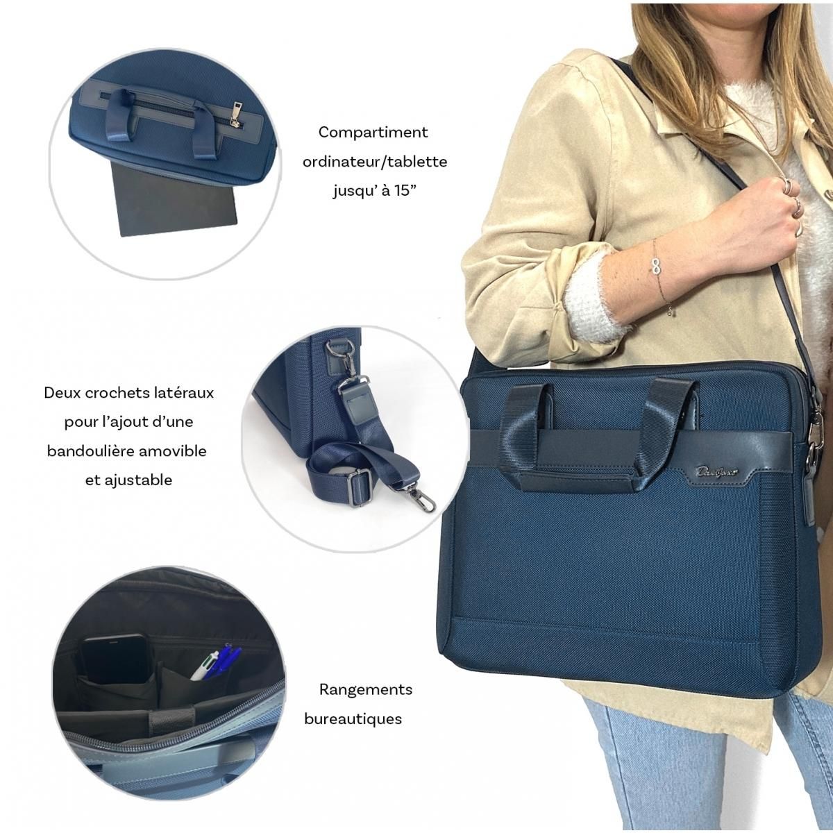 David Jones Serviette porte-ordinateur 15