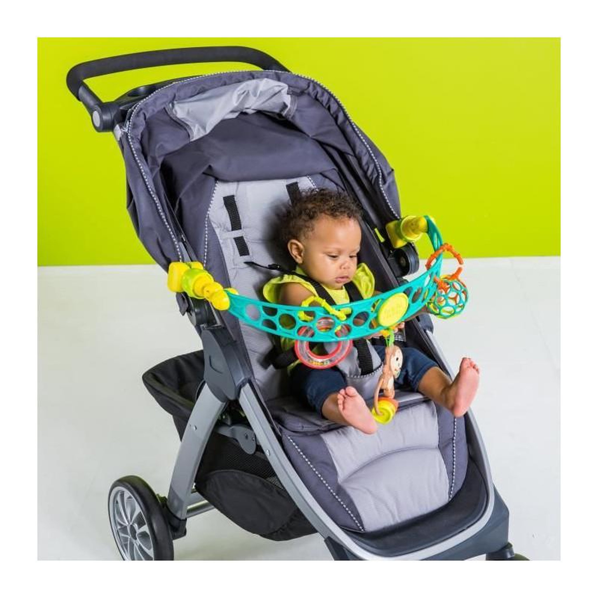 Voir la diapositive 5 : Bright Starts Arche de jeux poussette bébé BRIGHT STARTS Oball 0 mois+