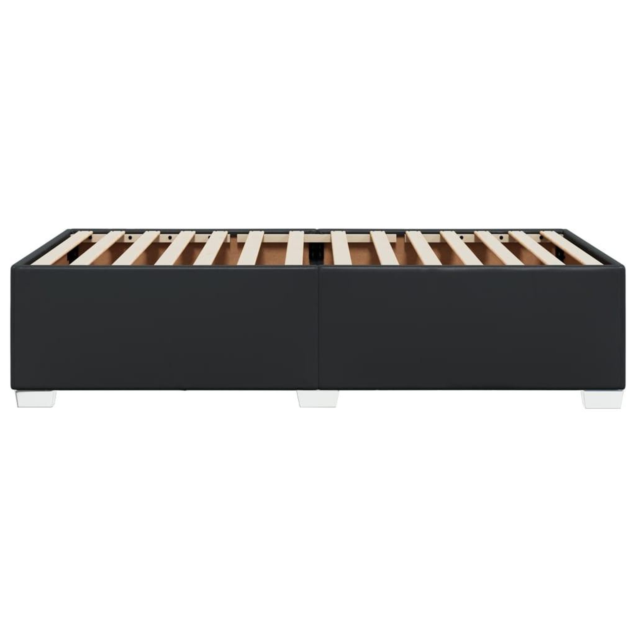 Voir la diapositive 5 : VIDAXL Cadre de lit sans matelas noir 90x200 cm similicuir