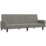 Voir la diapositive 2 : VIDAXL Canape-lit a 2 places gris clair velours