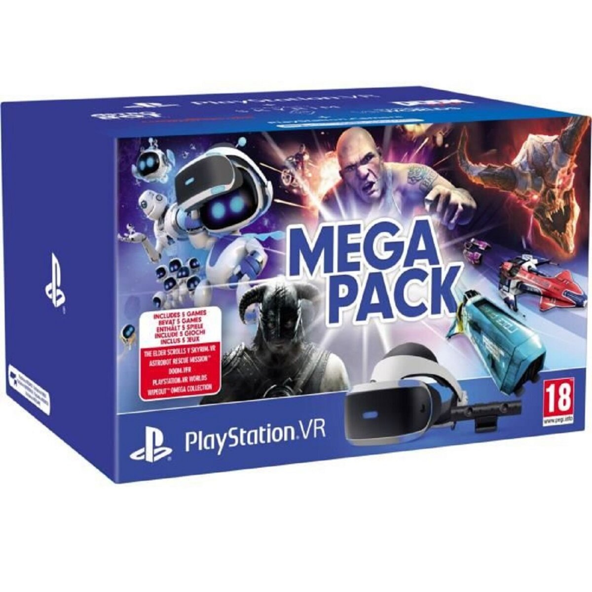 SONY Méga Pack PlayStation VR V2 MK4 + Caméra + 5 Jeux