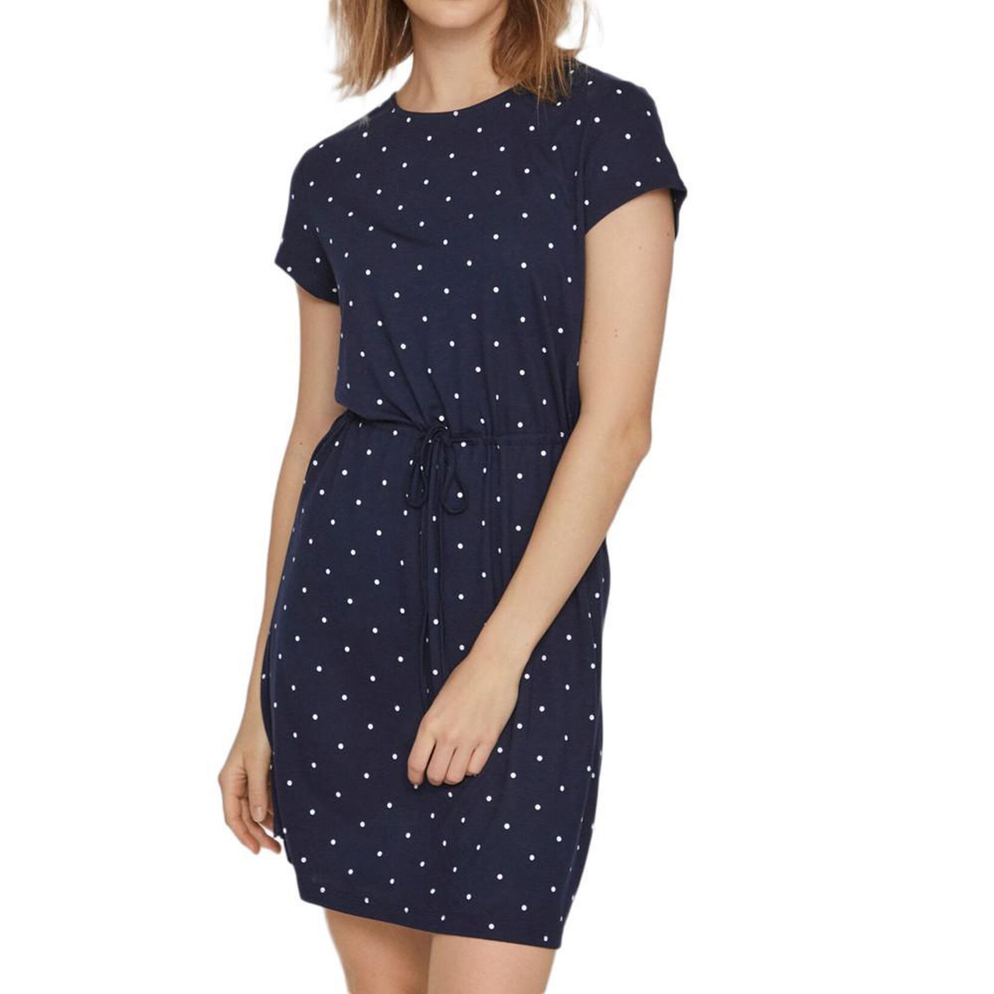 Vila Robe  à pois Femme Vila Mooney String. Coloris disponibles : Bleu