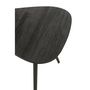 Voir la diapositive 4 : Paris Prix Lot de 2 Tables d'Appoint Triangles  Teck  50cm Noir