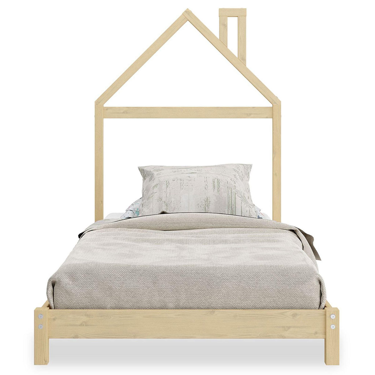 IDIMEX Lit enfant LIZ 90 x 200 cm en pin massif